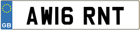 Trailer License Plate